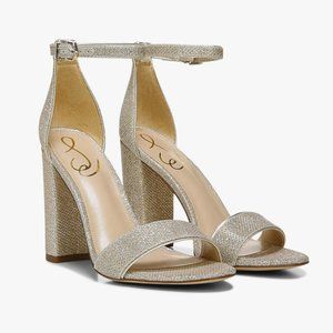 Sam Edelman Yaro Ankle Strap Sandal Heel - Jute size 6.5